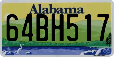 AL license plate 64BH517
