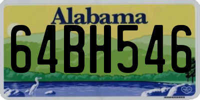 AL license plate 64BH546