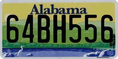 AL license plate 64BH556