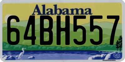 AL license plate 64BH557