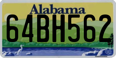 AL license plate 64BH562