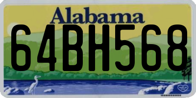 AL license plate 64BH568