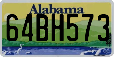 AL license plate 64BH573