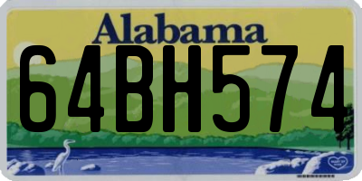 AL license plate 64BH574