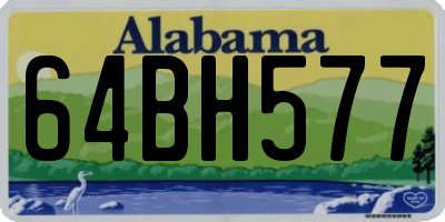 AL license plate 64BH577