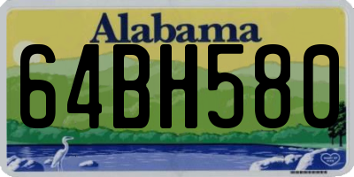 AL license plate 64BH580