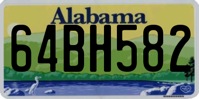 AL license plate 64BH582