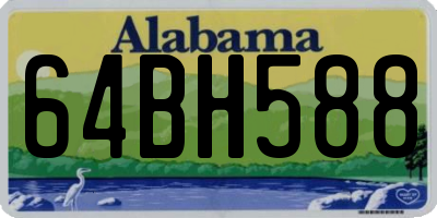 AL license plate 64BH588