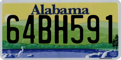 AL license plate 64BH591