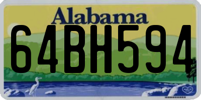 AL license plate 64BH594