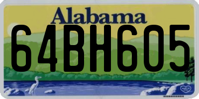 AL license plate 64BH605