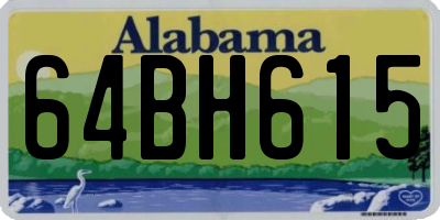 AL license plate 64BH615