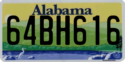 AL license plate 64BH616