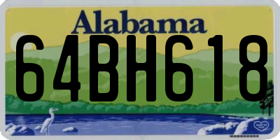 AL license plate 64BH618