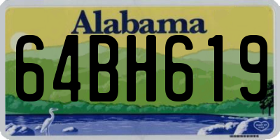 AL license plate 64BH619