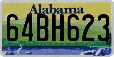 AL license plate 64BH623