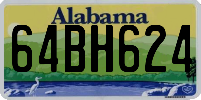 AL license plate 64BH624