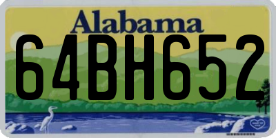 AL license plate 64BH652