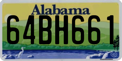AL license plate 64BH661