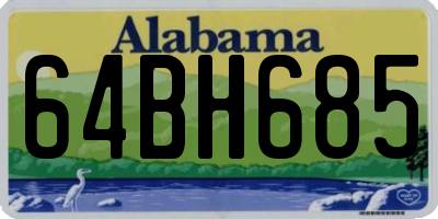 AL license plate 64BH685