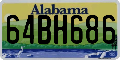 AL license plate 64BH686