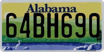 AL license plate 64BH690
