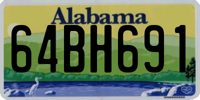 AL license plate 64BH691