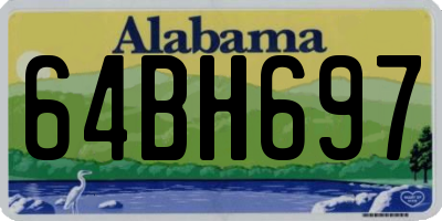 AL license plate 64BH697