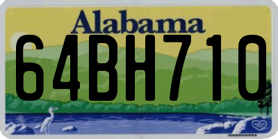 AL license plate 64BH710