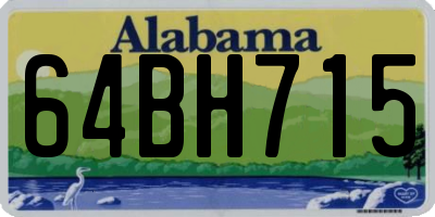 AL license plate 64BH715
