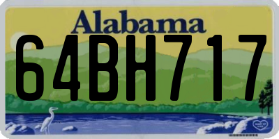 AL license plate 64BH717