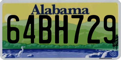 AL license plate 64BH729