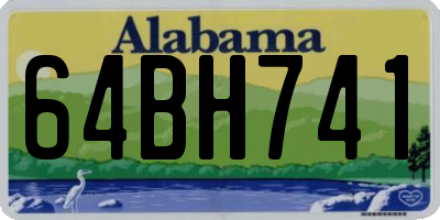 AL license plate 64BH741