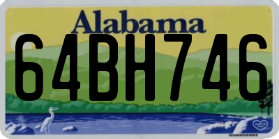AL license plate 64BH746