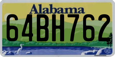 AL license plate 64BH762