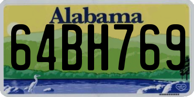 AL license plate 64BH769