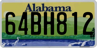 AL license plate 64BH812