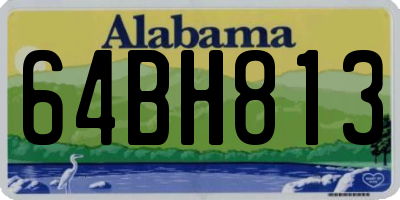 AL license plate 64BH813