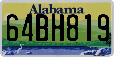 AL license plate 64BH819