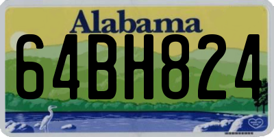 AL license plate 64BH824