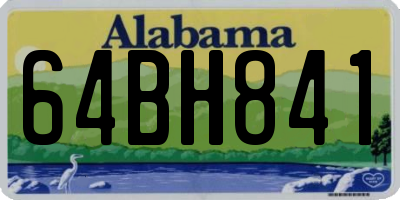 AL license plate 64BH841