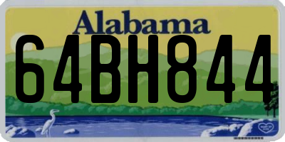 AL license plate 64BH844