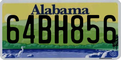 AL license plate 64BH856