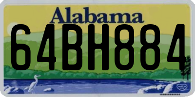AL license plate 64BH884
