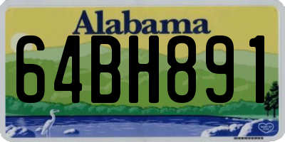 AL license plate 64BH891