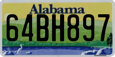 AL license plate 64BH897