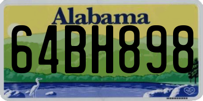 AL license plate 64BH898