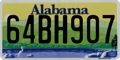 AL license plate 64BH907
