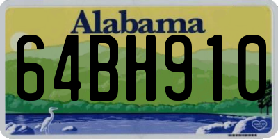 AL license plate 64BH910
