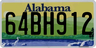 AL license plate 64BH912